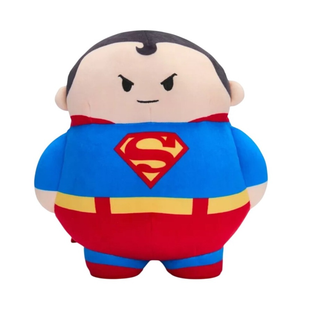 DC Comics Superman 10 inch Blob Plush Stuffed Hero Figure Red Cape Blue Suit